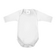 Baban Baby Long Sleeve Bodysuits, 3 Pack, 100% Cotton, Made in Britain - White