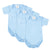 Baby Bodysuit Vests, British Made 100% Cotton, Blue, Boys