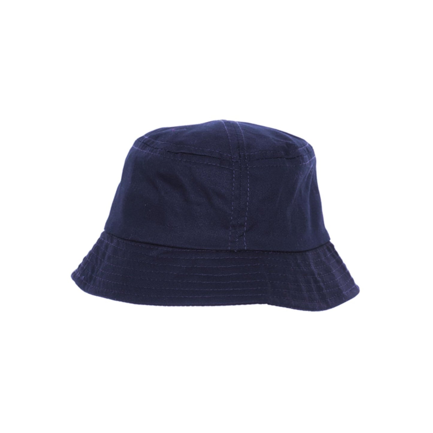 Baby Boys Bucket Hat, Chin Strap - Navy - 100% Cotton
