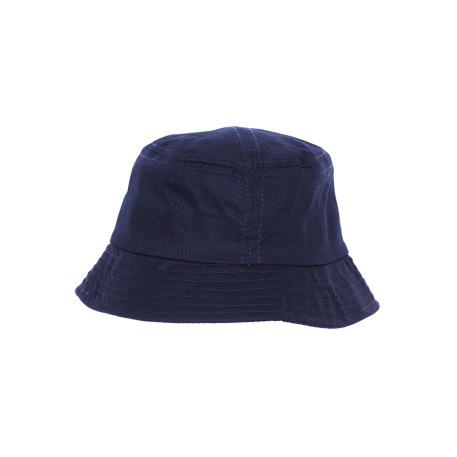 Baby Boys Bucket Hat, Chin Strap - Navy - 100% Cotton
