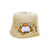 Baby Boys Bucket Hat - Lion Design, Cream - 100% Cotton
