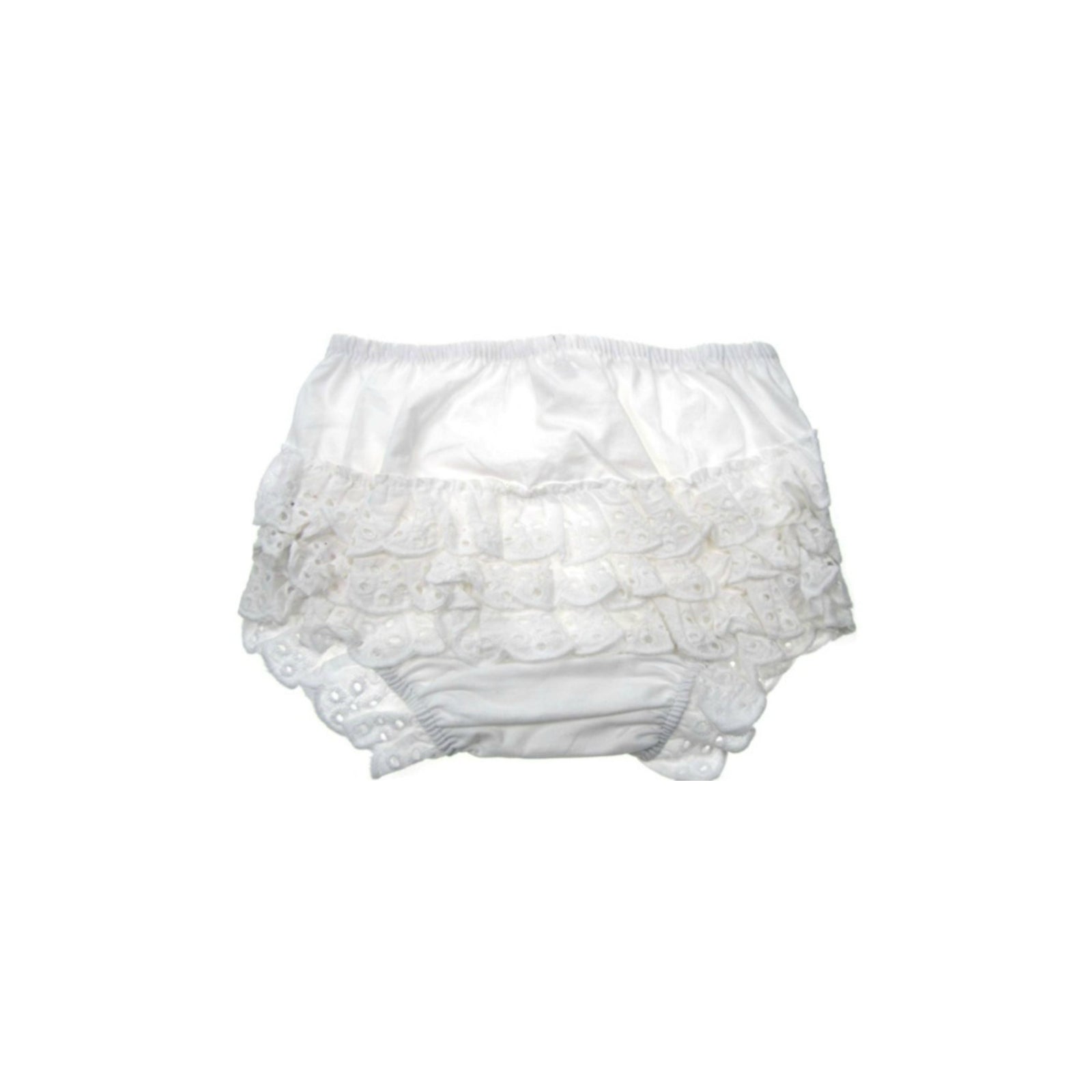Baby Girls Cotton Frilly Knickers - White, 0-18 Months – Baby Togs