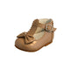 Baby Girls Leather Shoes - Hard-soled, Camel, Sally - Sevva