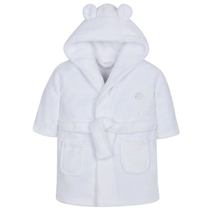Baby Hooded Dressing Gown - Fleece, 0-24 Months - Pink