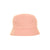 Girls Bucket Hat, Chin Strap - Pale Pink - 100% Cotton
