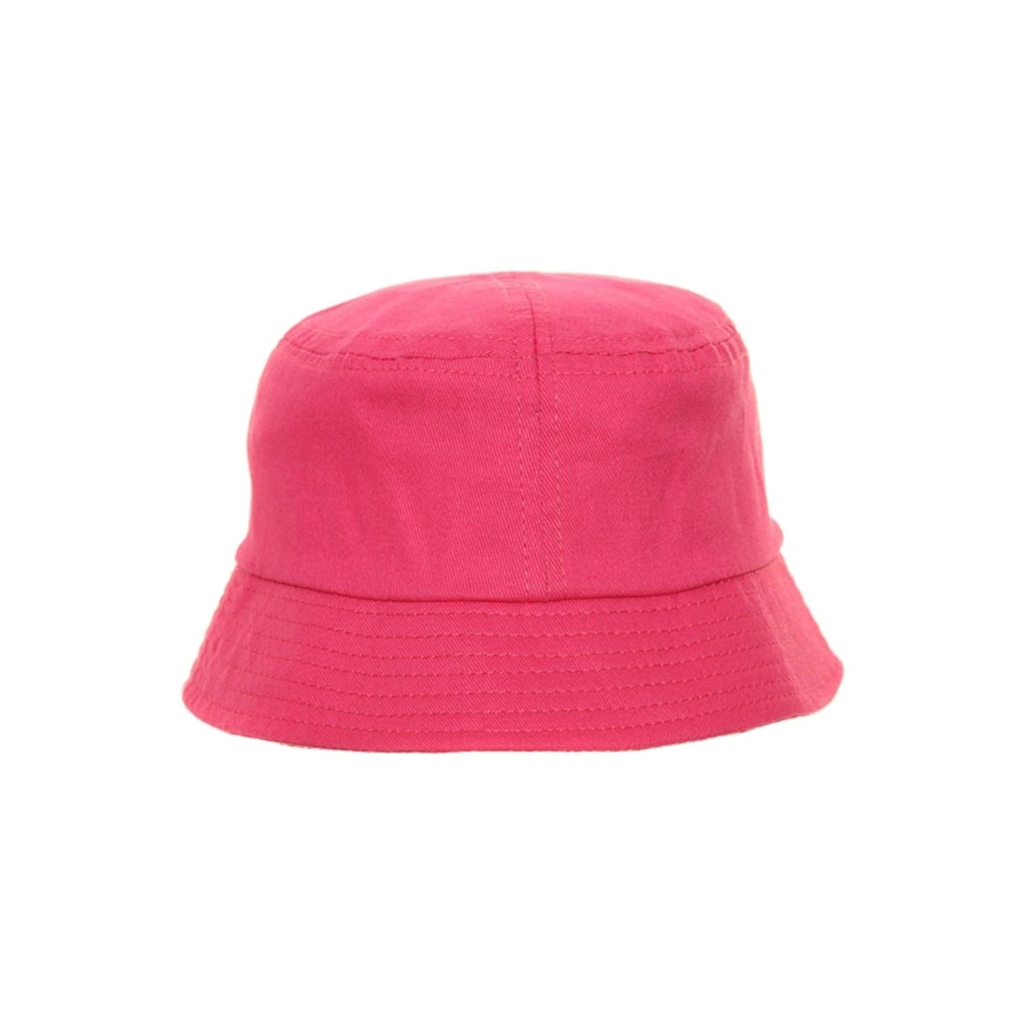 Girls Bucket Hat, Chin Strap - Pink - 100% Cotton