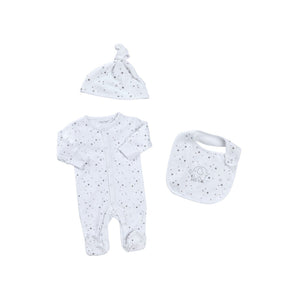 Baby Gift Set - Elephant Layette Clothing Set, Boys, Girls - White