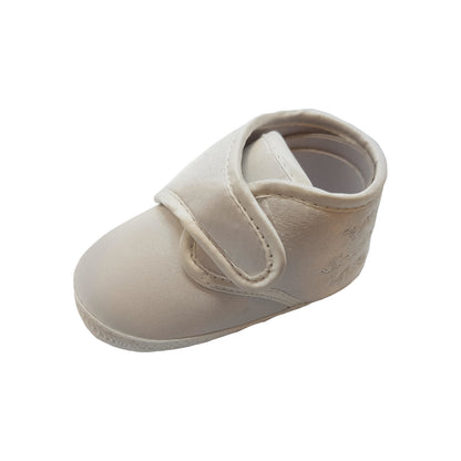 Baby Christening Boots - 'My Special Day' Embroidery, Cream