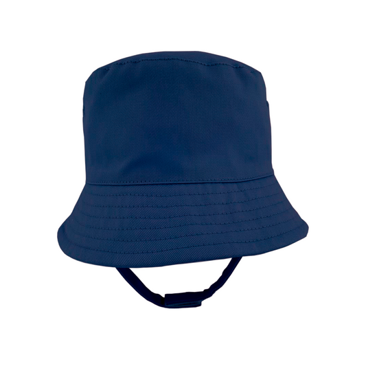 Cotton Bucket Hat with Chin Straps