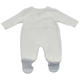 Baby Boys Velour Romper - Cotton Rich All-in-One, Blue Teddy