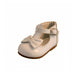Baby Girls Leather Shoes - Hard-soled, Cream, Sally - Sevva