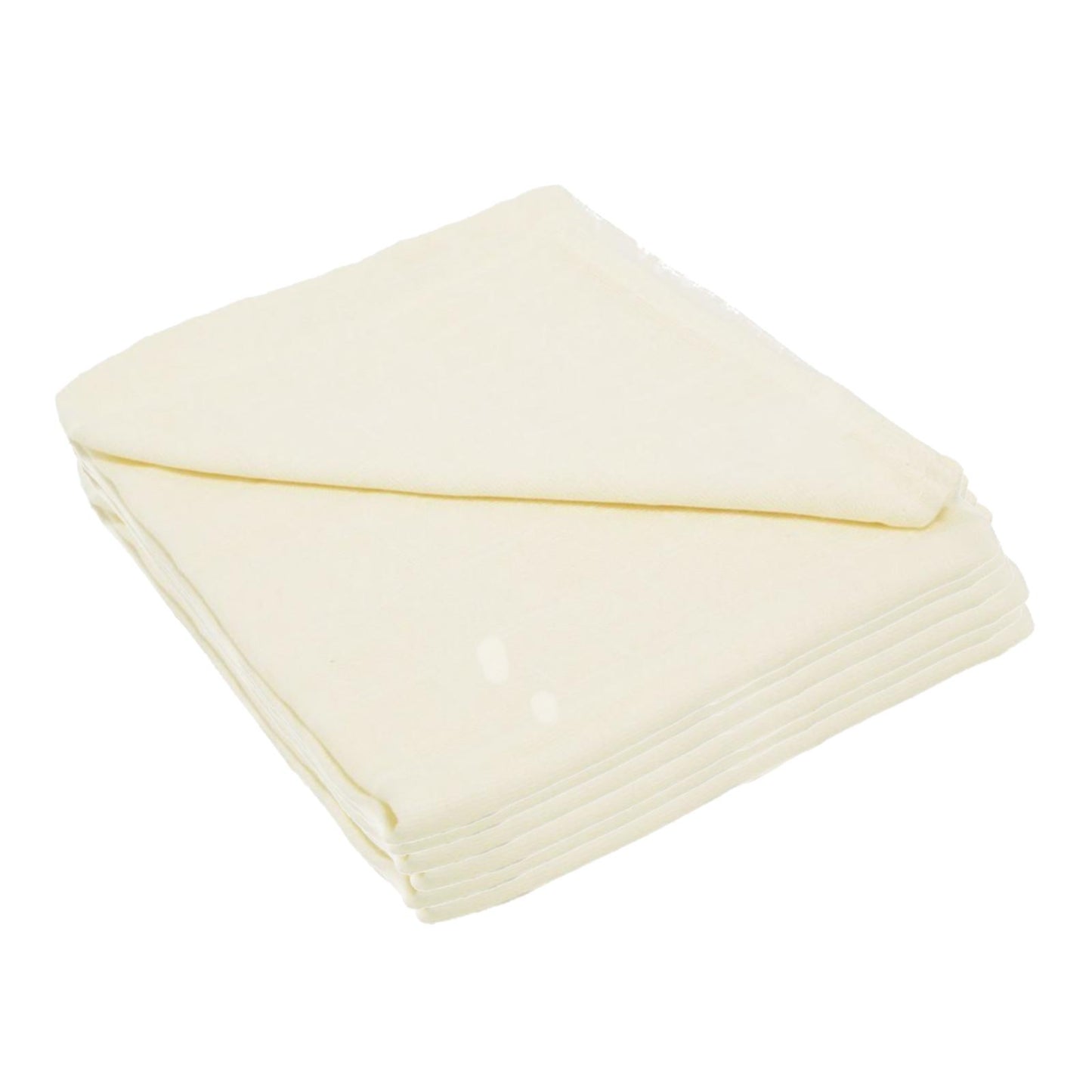 Baby Muslin Cloths, Muslin Squares - Boys, Girls, 6 Pack - Cream