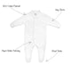 Baby Sleepsuits / Babygrows, 100% Cotton, Made In Britain - White