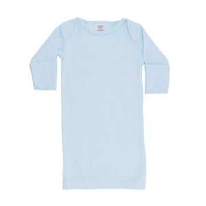Baby Boys Night Gown, 100% Cotton, 0-3 Months - Blue