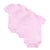 Baby Girls Bodysuits - 3 Pack, 100% Cotton, 0-6 Months - Pink