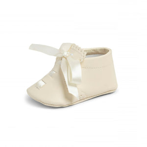 Baby Leather Shoes - Soft-soled, Cream, Elliot - Sevva