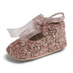Baby Girls Pram Shoes - Soft-soled, Rose Gold, Zoe - Sevva