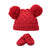 Baby Boys & Girls Hat & Mittens Set, Cable Knit, Pom Pom