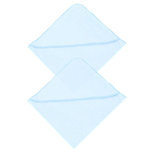 Baby Hooded Towels - 2 Pack, 100% Cotton - Blue