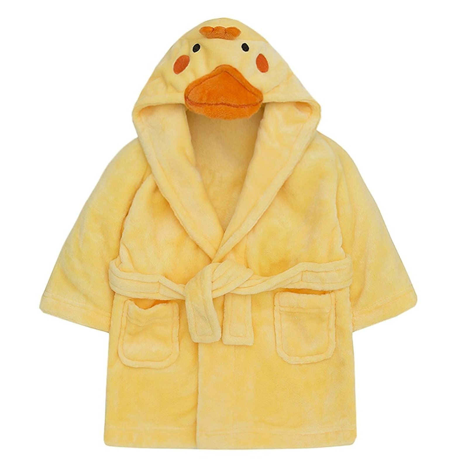 Duck Dressing Gown | Hooded Baby & Kids Robe | Ages 0-6 Years – Baby Togs