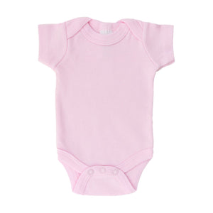 Tiny Baby Bodysuit Vests - 3 Pack, Pure Cotton, Girls - Pink