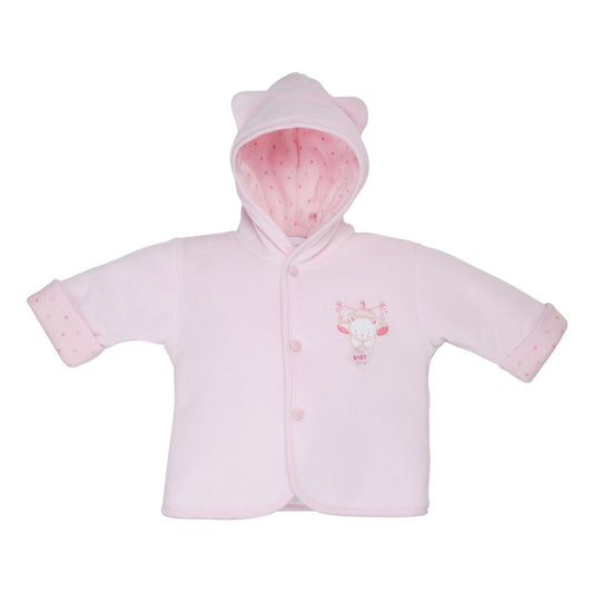 Baby Velour Jacket - Dandelion, Girls - Pink