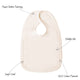 Baban Baby Bibs - 3 Pack - 100% Cotton, Made In Britain - Cream