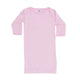 Baby Girls Night Gown, 100% Cotton, 0-3 Months - Pink