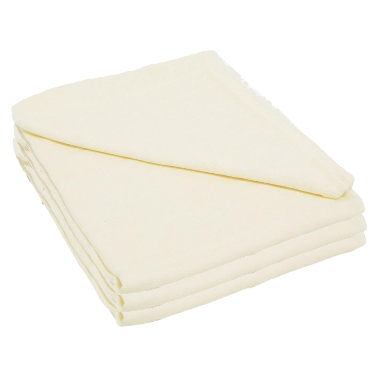 Baby Muslin Cloths, Muslin Squares - Boys, Girls, 3 Pack - Cream