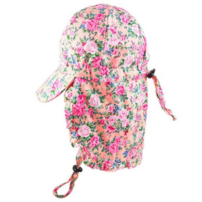 Girls Floral Legionnaire Cap