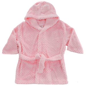 Baby Girls Dressing Gown - Fleece, Pink - 6-24 Months