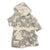 Baby Dressing Gown, Boys & Girls Teddy Bear Pattern, Fleece - Grey