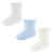 Baby Boys Socks, Ribbed, 3 Pack - Blue, White, Cream - Soft Touch