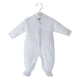 Premature Baby Ribbed Sleepsuit - Pure Cotton - White - Dandelion