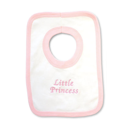 Little Prince & Princess Bib and Hat Set