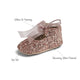 Baby Girls Pram Shoes - Soft-soled, Rose Gold, Zoe - Sevva