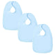 Baban Baby Bibs - 3 Pack - 100% Cotton, Made In Britain - Blue